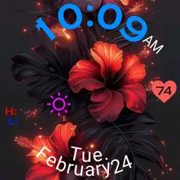 Flower watch face