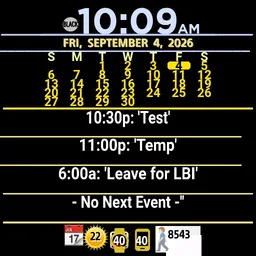 CALENDAR AGENDA - 4 Events & Locations - Month View + 3 Dim Modes - by Furmaniac