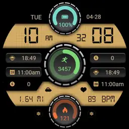 Triple Circular LCD