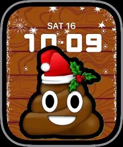 Wooden Christmas Poop