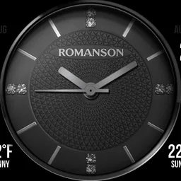 Romanson Ladies Black Automatic