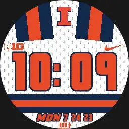 Fighting Illini 2023 Football White Jersey Copy