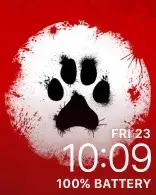 Paw on screen