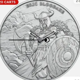 Silver Viking Round, Eric Bloodaxe - Copy