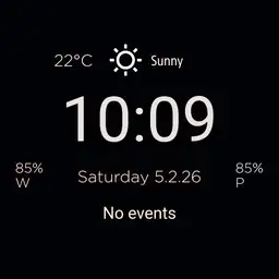 Calendar/Weather Bright