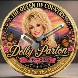 Zinc alloy, Dolly Parton Coin 3 - Copy