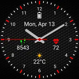 2Analog heart step weather other other background