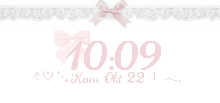 coquette pink calendar