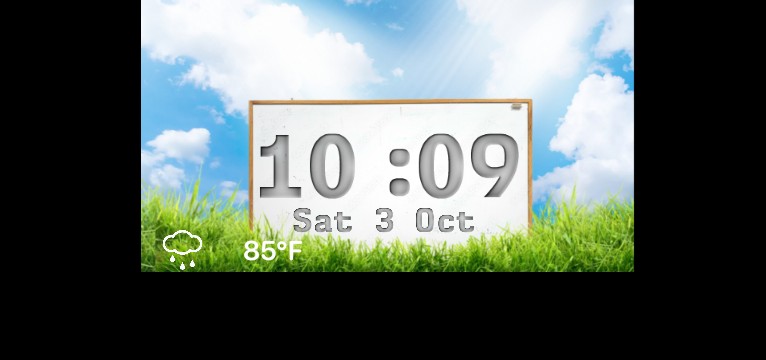frutiger aero widget