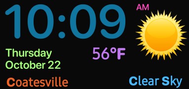 Digetal Clock, Weather & City Copy 6