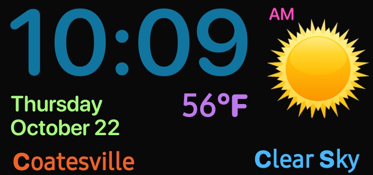 Digetal Clock, Weather & City Copy 6
