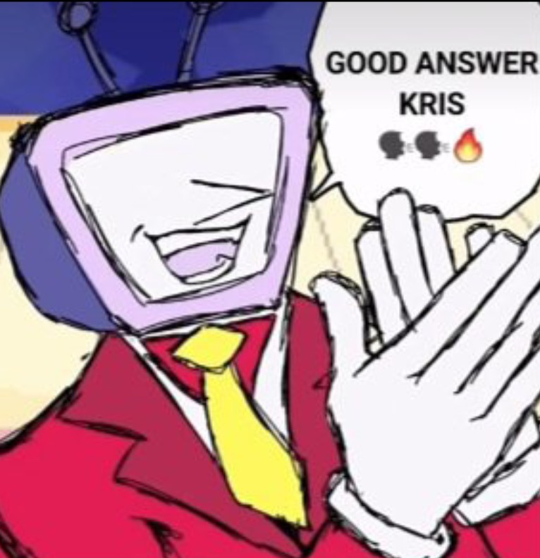 GOOD ANSWER KRIS 🗣🔥