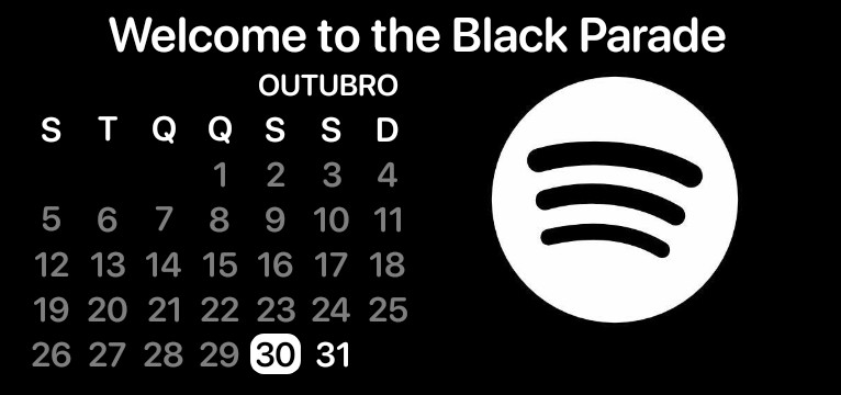 "Welcome to the Black Parade" reference widget