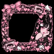 kitty girl frame