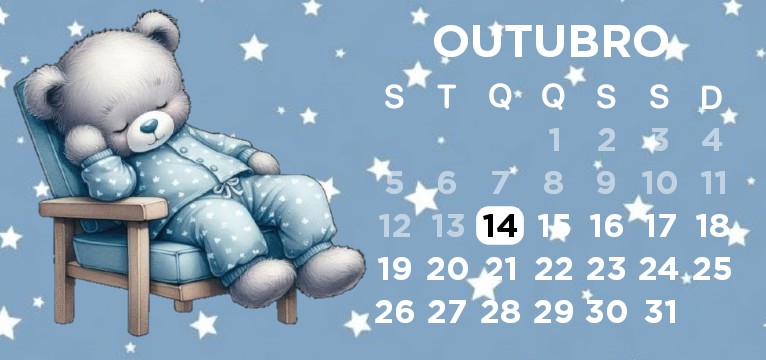 Calendário Ursinho