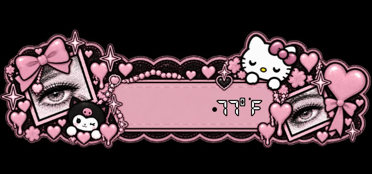 kitty girl weather widget