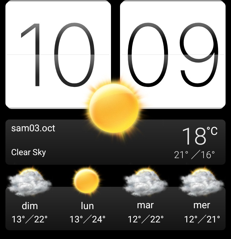 HTC clock Sense 4.0 Copy