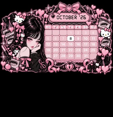kitty girl calender