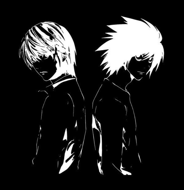 deathnote black and white