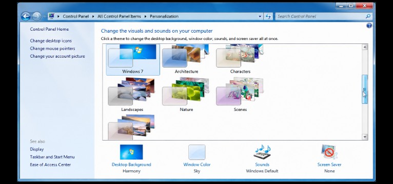 Windows 7 Aero frutiger aero