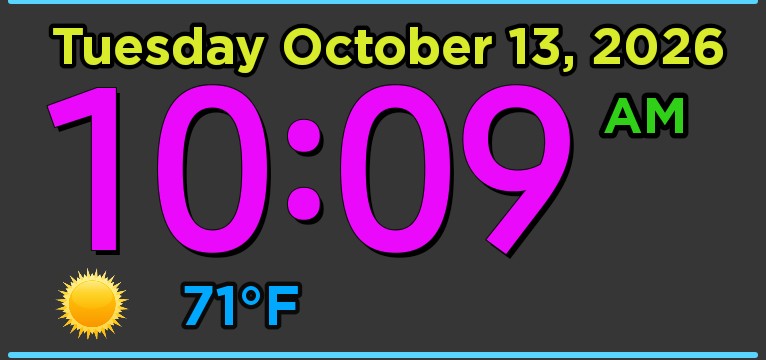 CassieMarie Color Date/Time/ Weather Widget