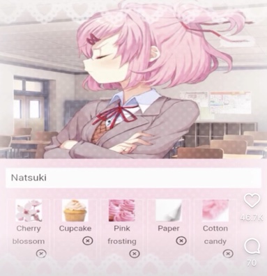 Natsuki cutecore widget!