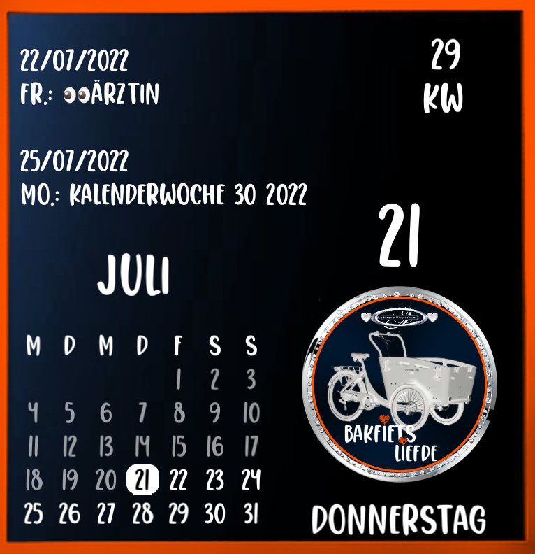 Kalender Bakfiets Liefde 2