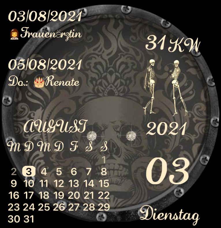 Kalender Diamond Skull 