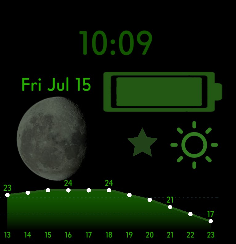 my widget greenblack