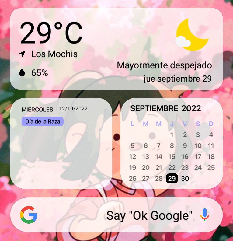 Search Bar Google + Weather Copy