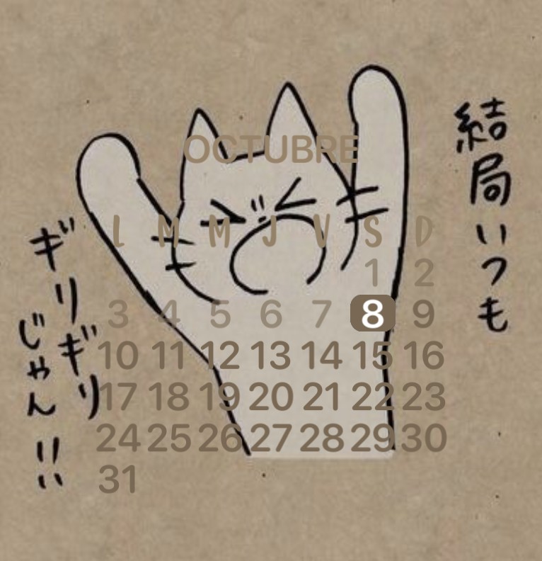 cat calendario
