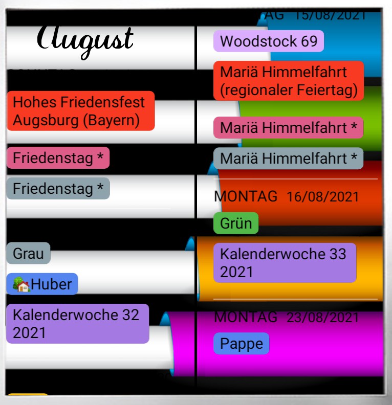  Termine  Farbdesign 