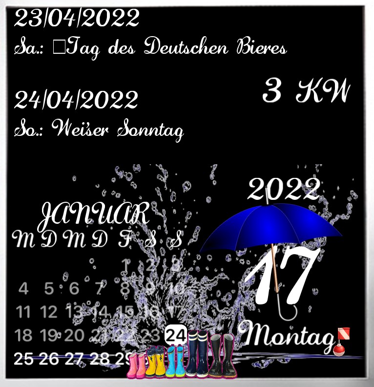 Kalender  Schiettwetter 