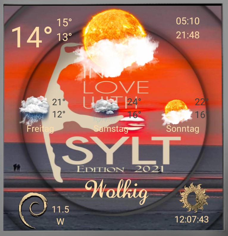 Widget Wetter Sylt Edition 2021