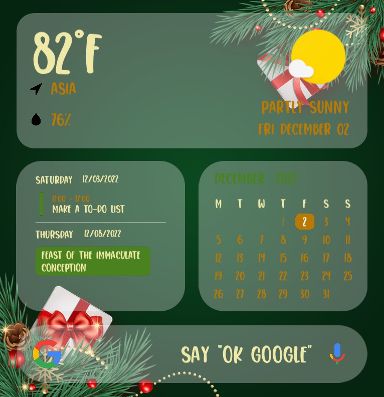 Search Bar Google + Weather Copy