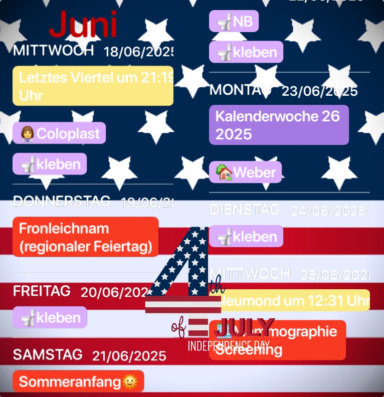  Termine 4.July 