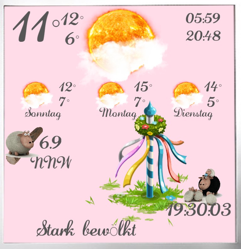 Widget Wetter Tanz in den Mai 1