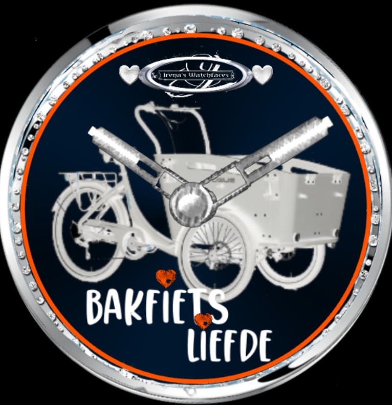 Clock Bakfiets Liefde Ucolor 1