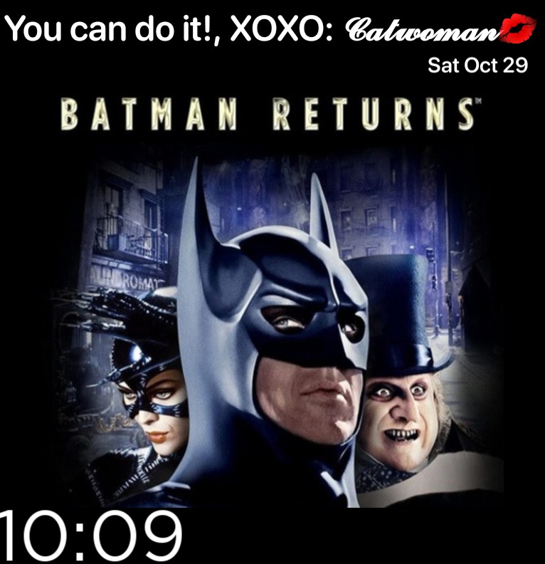Batman Returns Widget Ps: Catwoman is Supporting You 