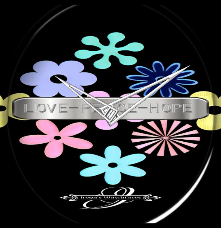 Clock Love Peace Hope 1