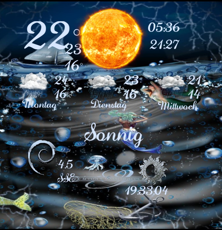 Widget Wetter Mermaid World