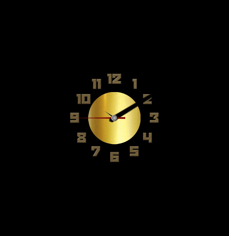 gold clock