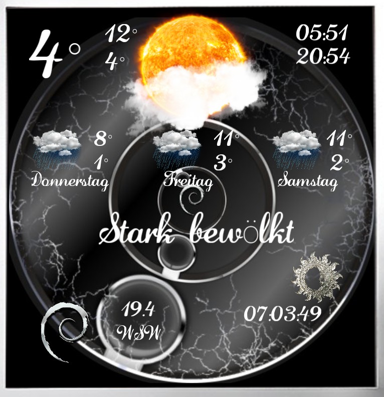 Widget Wetter Marmor 