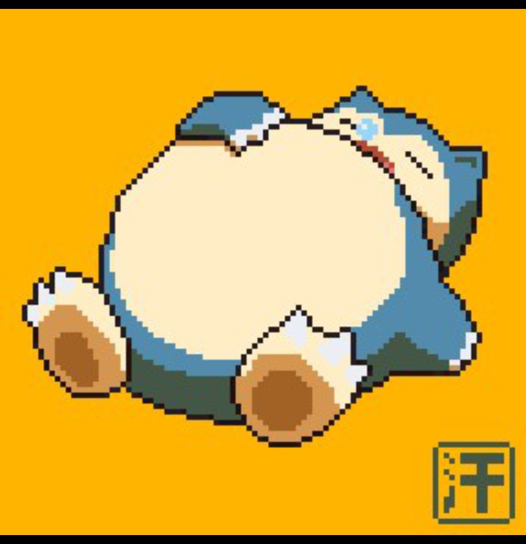 snorlax pixel_art