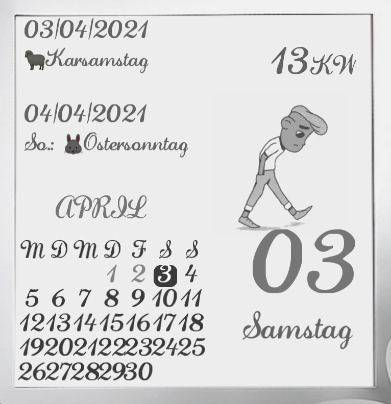 Kalender  Comic Man