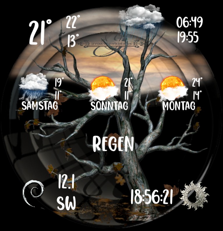 Wetter Autumn Tree 