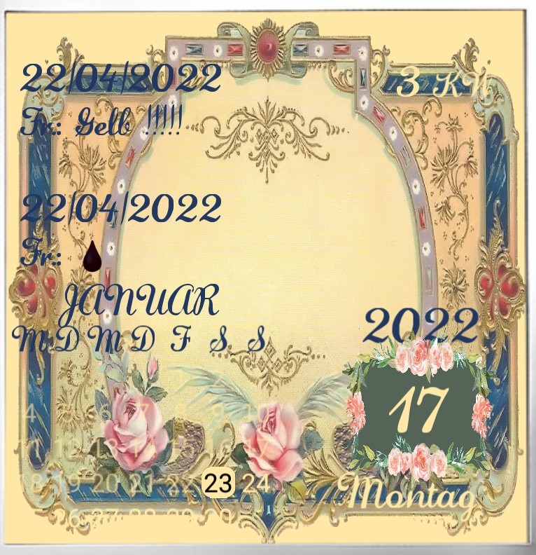 Kalender Vintage Rose  Copy