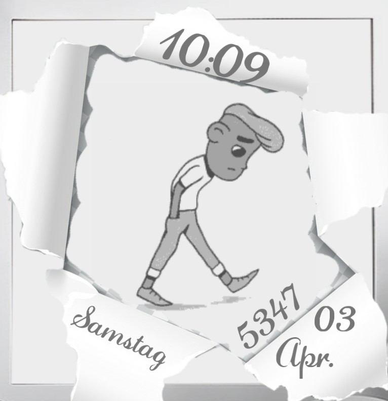 Clock  Comic Man