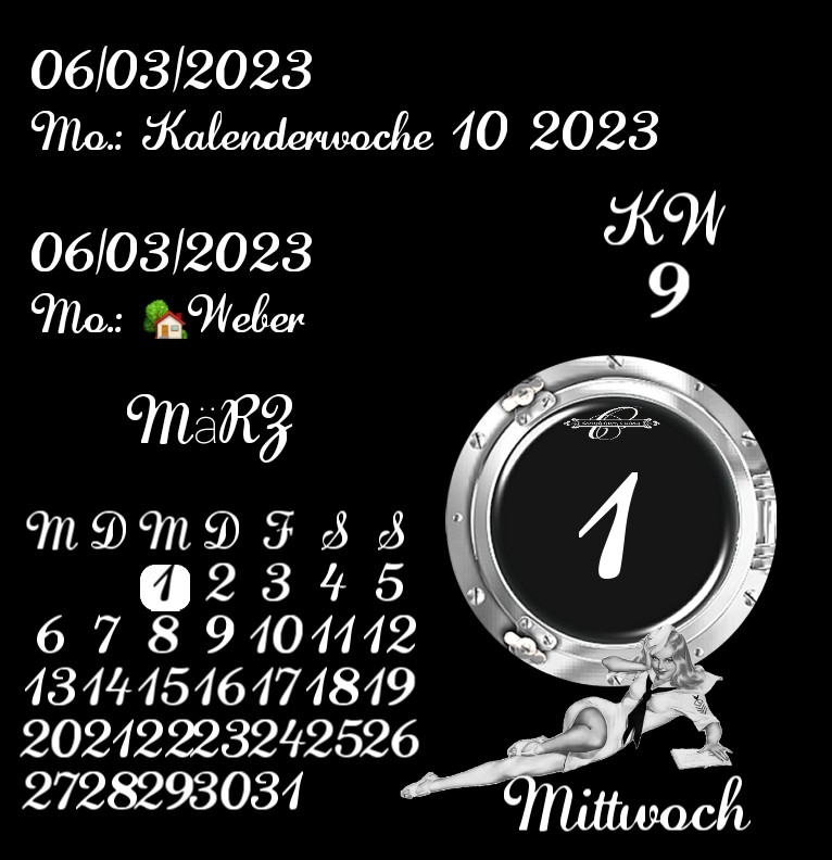 Kalender Bullauge Pin Up 