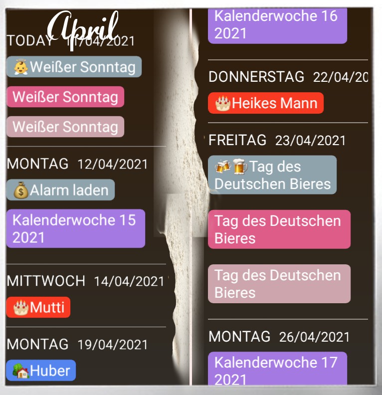  Termine   Mehl Baecker 